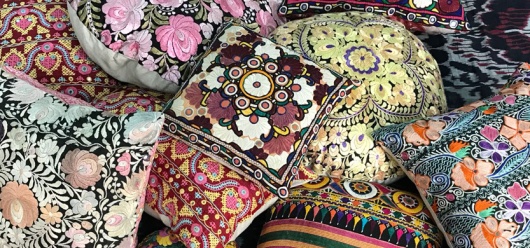 vintage pillows & textiles